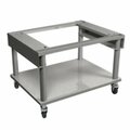Magikitchn MK5225-1512008-C 48in x 26 1/2in Mobile Stainless Steel Equipment Stand with Undershelf 554STNDCST48